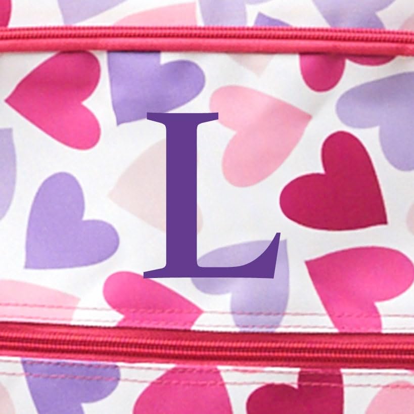 The Lakeside Collection 3-Pc. Kids' Monogram Luggage Sets - L - Hearts