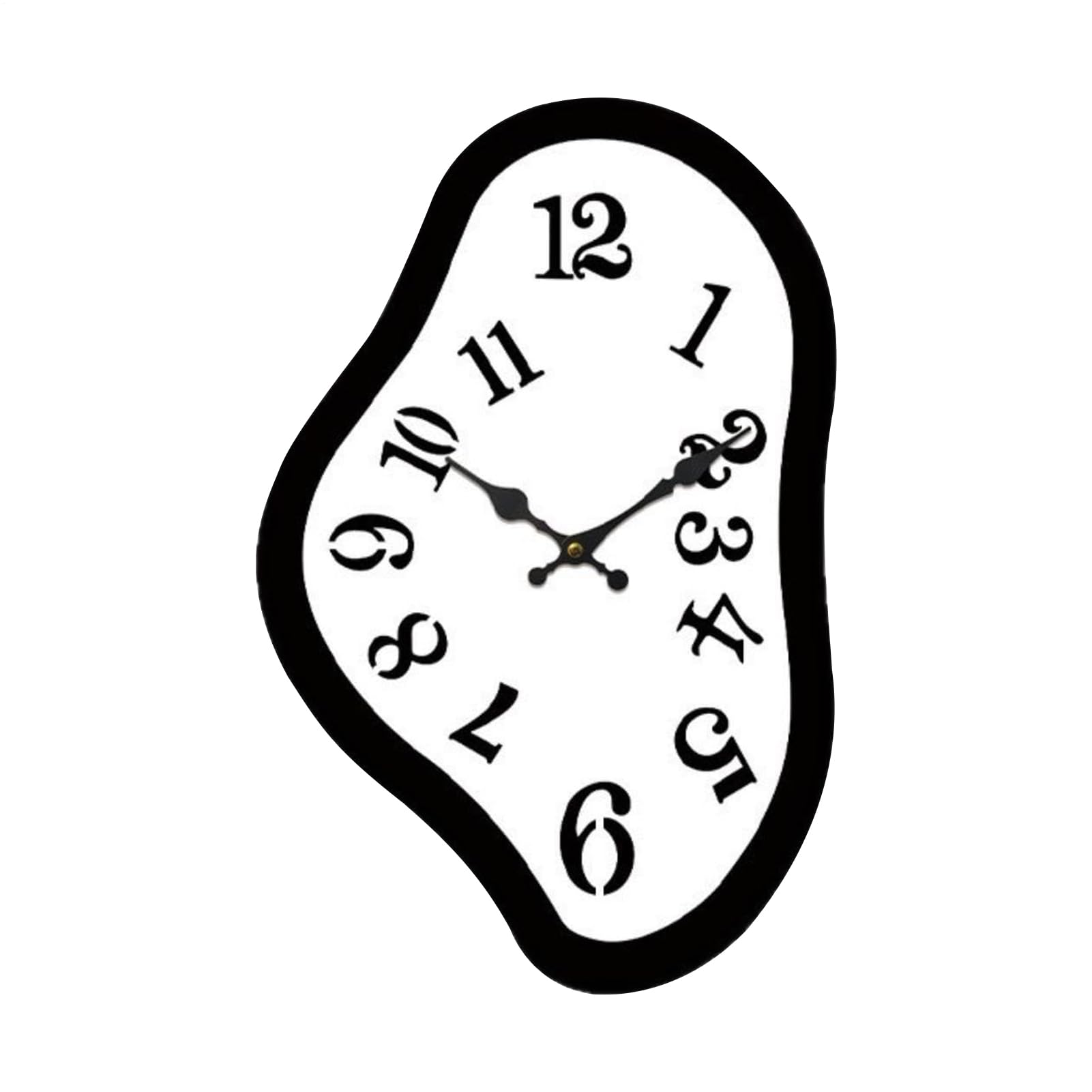 Horloge murale vintage au design irrégulier, le cadeau esthétique idéal pour les vacances