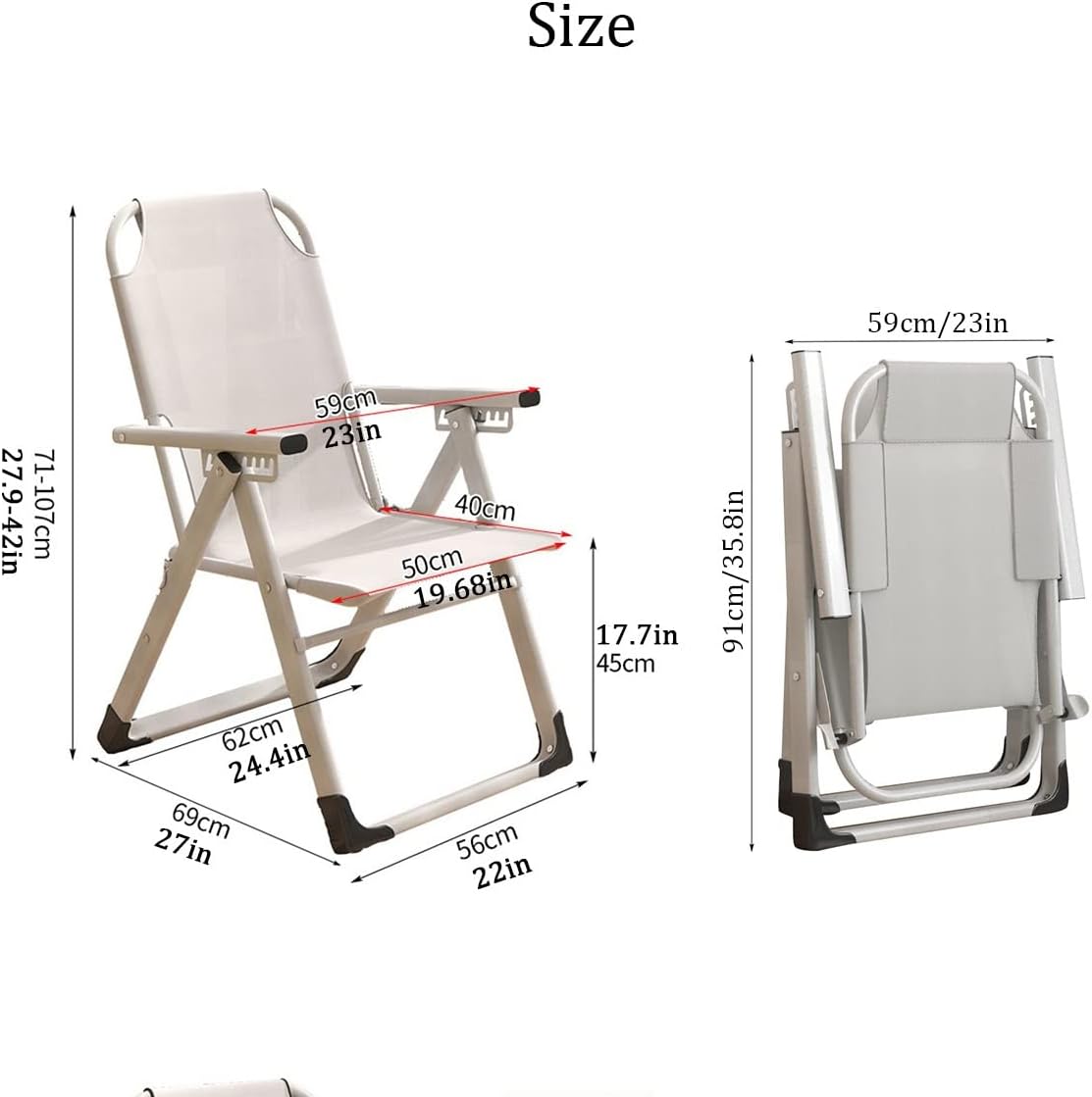 YCKEGEW Lounge Chair Sleeper Back Adjustable,Desk Chair for Bedroom Kids Reading Chair,Ergomic Chair Upholstered Computer Chair with Steel Frame and Arm (Color : Grid-White Tube)