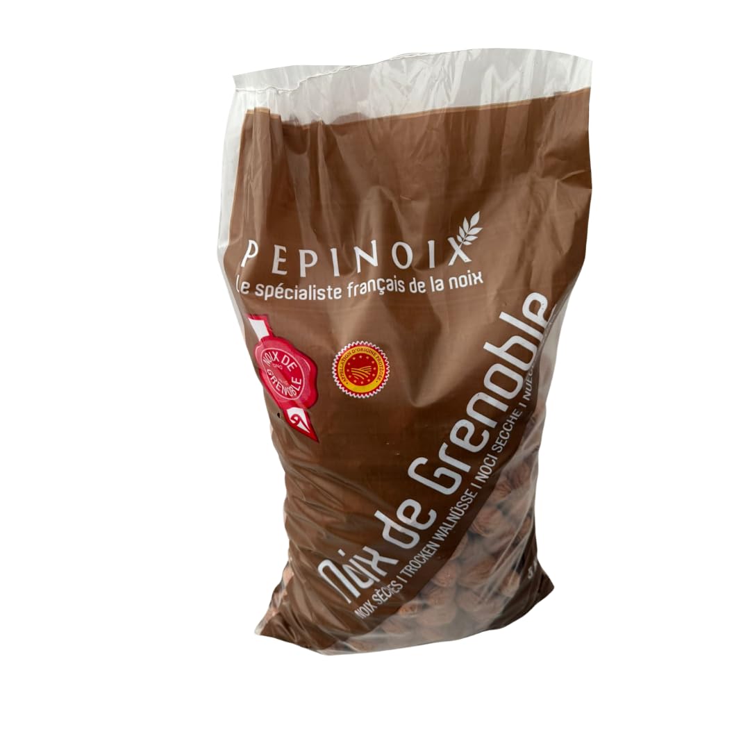 BAMELO® Französische Walnüsse,unbehandelt, intensiv aromatisch, helle Innenfrucht, frische Ware aus neue Ernte, 5 KG Großpackung