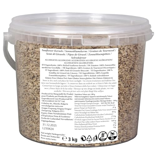 3 kg (5 L) Sonnenblumenkerne Bäckerei Geschälte für den Menschlichen Verzehr, Prämie Qualität