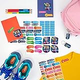 【PRÁCTICO Y ECONÓMICO】 Con el Pack Stikets de la PATRULLA CANINA podrás ahorrar y marcar todo lo que necesites: ropa, también la interior, batas, bolsas de merienda, sábanas, baberos, lápices, libros, libretas, chupetes, biberones, táperes, vasos, juguetes, calzado, mochilas o neceseres.
