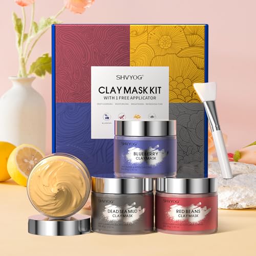 Shvyog 4 Pcs Clay Mask Set, Vitamin C Turmeric Clay Mask thumb #5