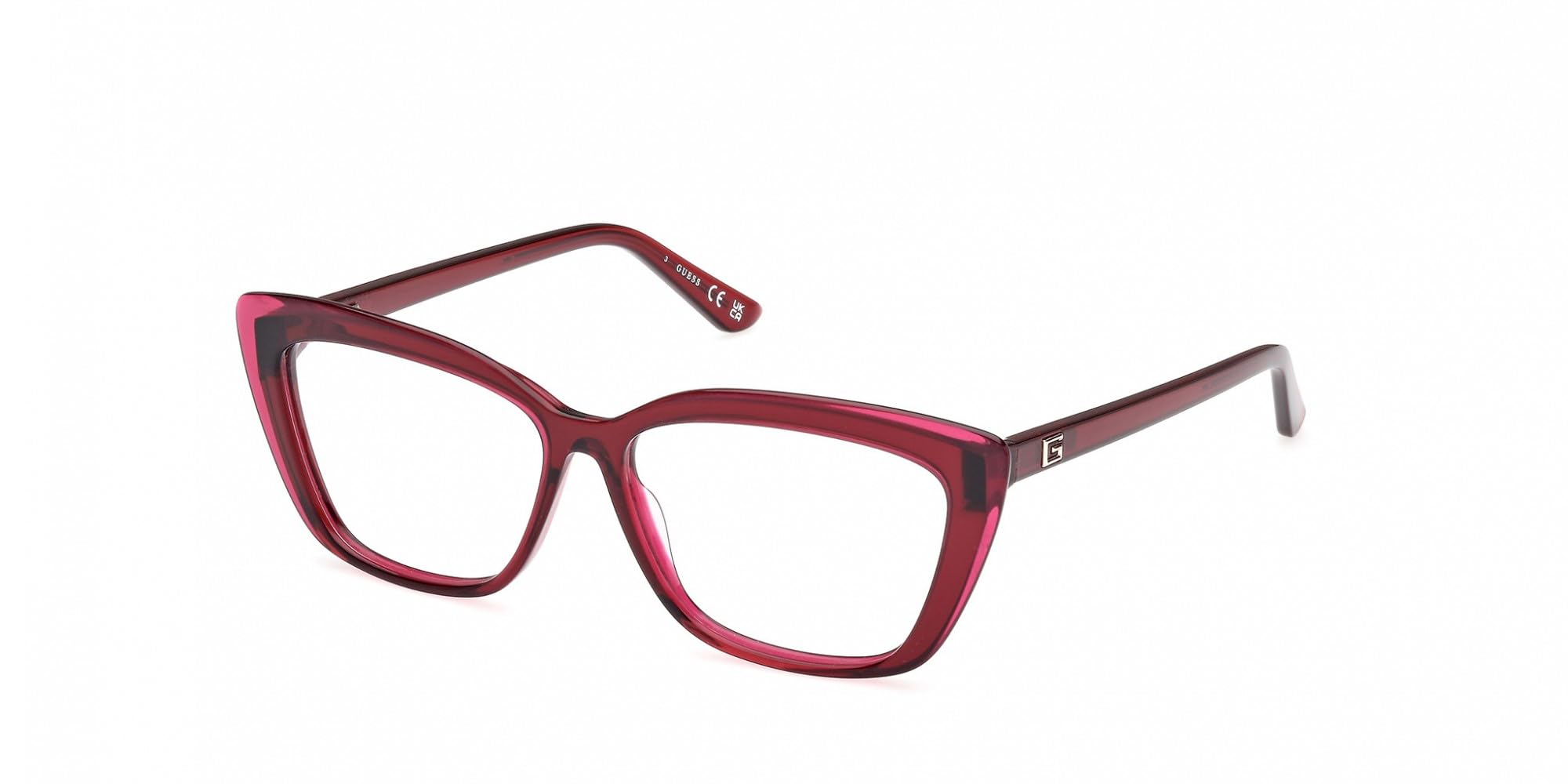GAFAS GUESS-GU2977 C: shiny bordeaux 55x13x39,9x140