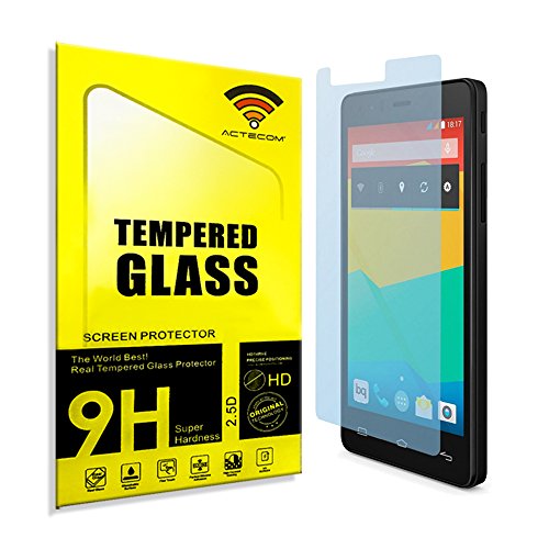 cogac ACTECOMu00ae Cristal Templado Protector para BQ AQUARIS V Plus Full HD 0.2mm
