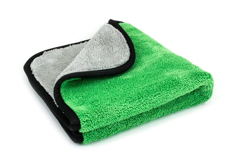 Image of Auto Hub 400 GSM, Microfiber Double Layered Cloth 30x40 Cms 1 Piece (Green) Cloth Set, Extra Thick Microfiber Cleaning Cloths Perfect for Bike, Auto, Cars Both Interior and Exterior.
