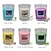 Set of 12 Scented Candles with 6 Fragrances, Natural Soy Wax Votive Candles for Party Dinner Yoga and Thanksgiving