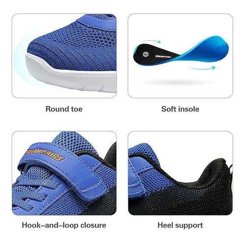 DREAM PAIRS Boys Girls Shoes Kids Tennis EZ-Ons MagicZips Athletic Running Walking Barefoot Zero Drop Sneakers3