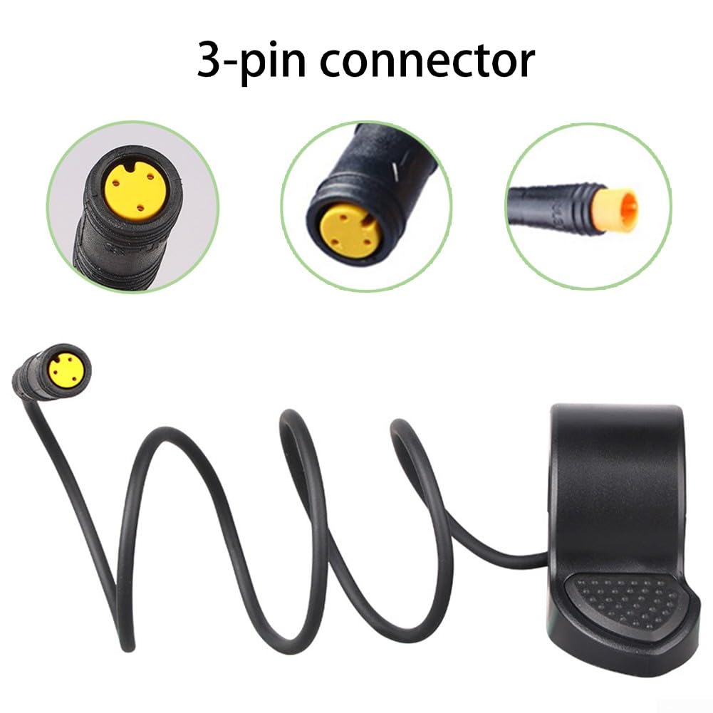 Acceleratore a pollice, manopola di controllo della velocità delle dita, acceleratore a pollice per bici elettrica da 36/48 V, compatibile con motore per Bafang BBS01 02 HD per M600 M400 G340