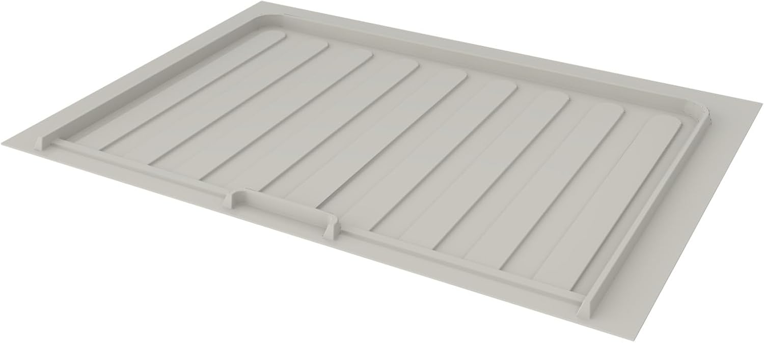 REV-A-Shelf Gray Flexible Polymer Trim-to-Fit Drip Tray for 27" - 30" Vanity Sink Base Cabinets