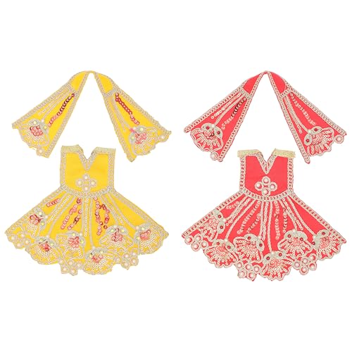Set de 2 Vestidos Durga Devi para Estatua de Diosa miniatura 1