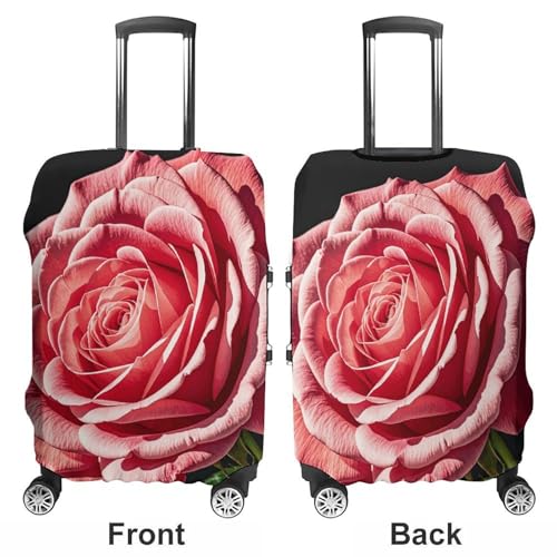 Rose Flower of Many Fans Luggage Cover Elastic Suitcase Protector Case Anti-Scratch Washable Baggage Covers Protector For Traveling, Aircraft Consignment S3