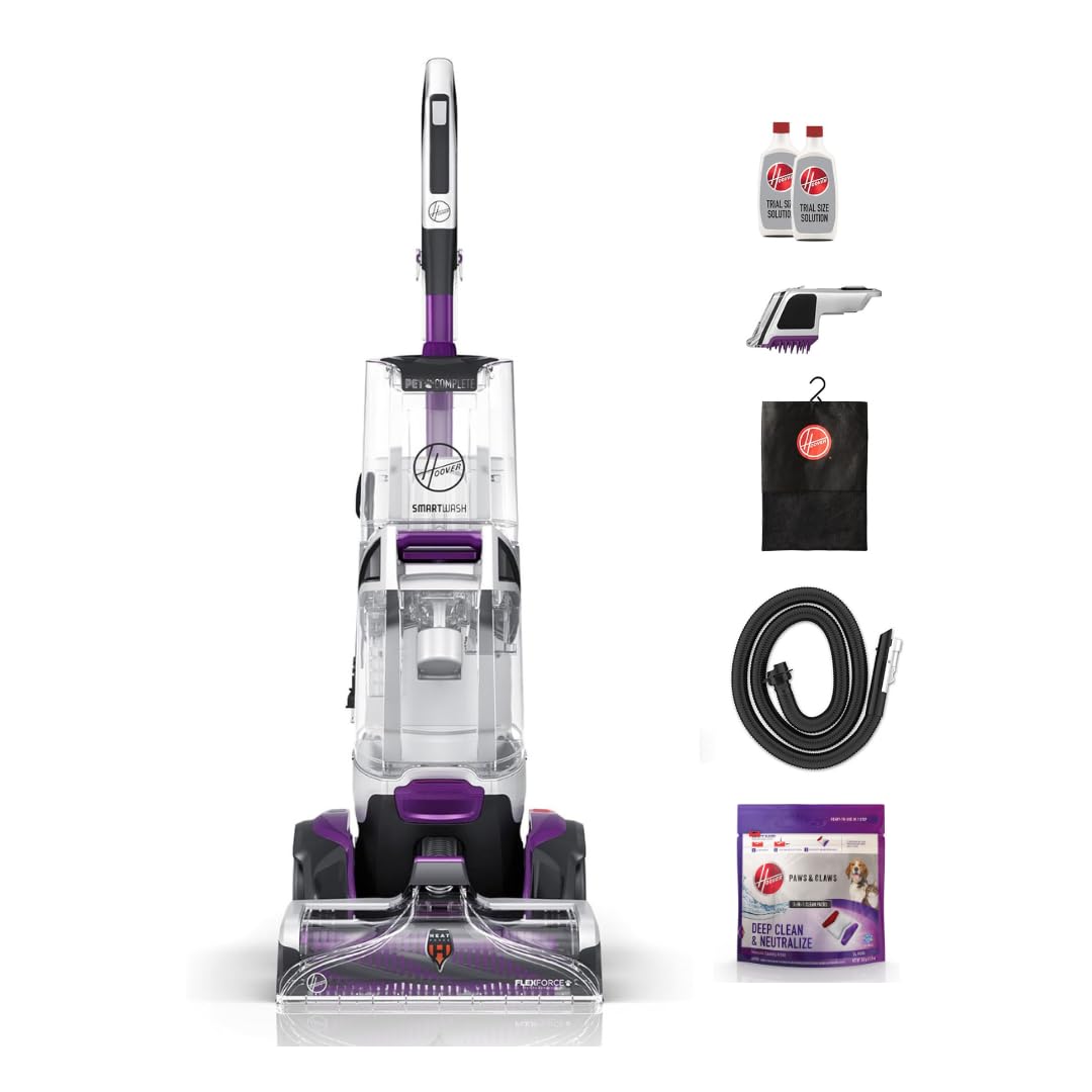 Hoover SmartWash Pet Automatic Carpet Cleaner Machine with Spot Chaser Wand