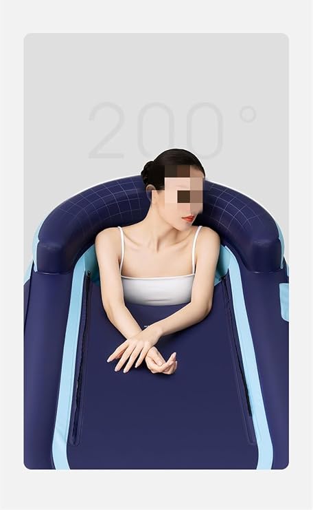 Foldable Ice Bath Tub for Cold Therapy and Injury Recovery, Portable Plunge Pool for Outdoor Travel and Hot Water Soaking