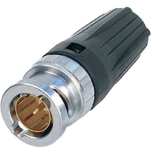 Connecteur BNC mâle Neutrik NBNC75BFG7 droit 75 ohms pour câble coaxial vidéo