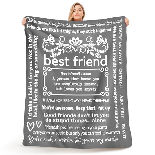 FILO ESTILO Mom Blanket in Gift Ready Packaging | Cozy Dyed Fleece Throw Blanket 50'x60' - Unique Mom Gift for Couch or Bed | Special Present from Daughter or Son