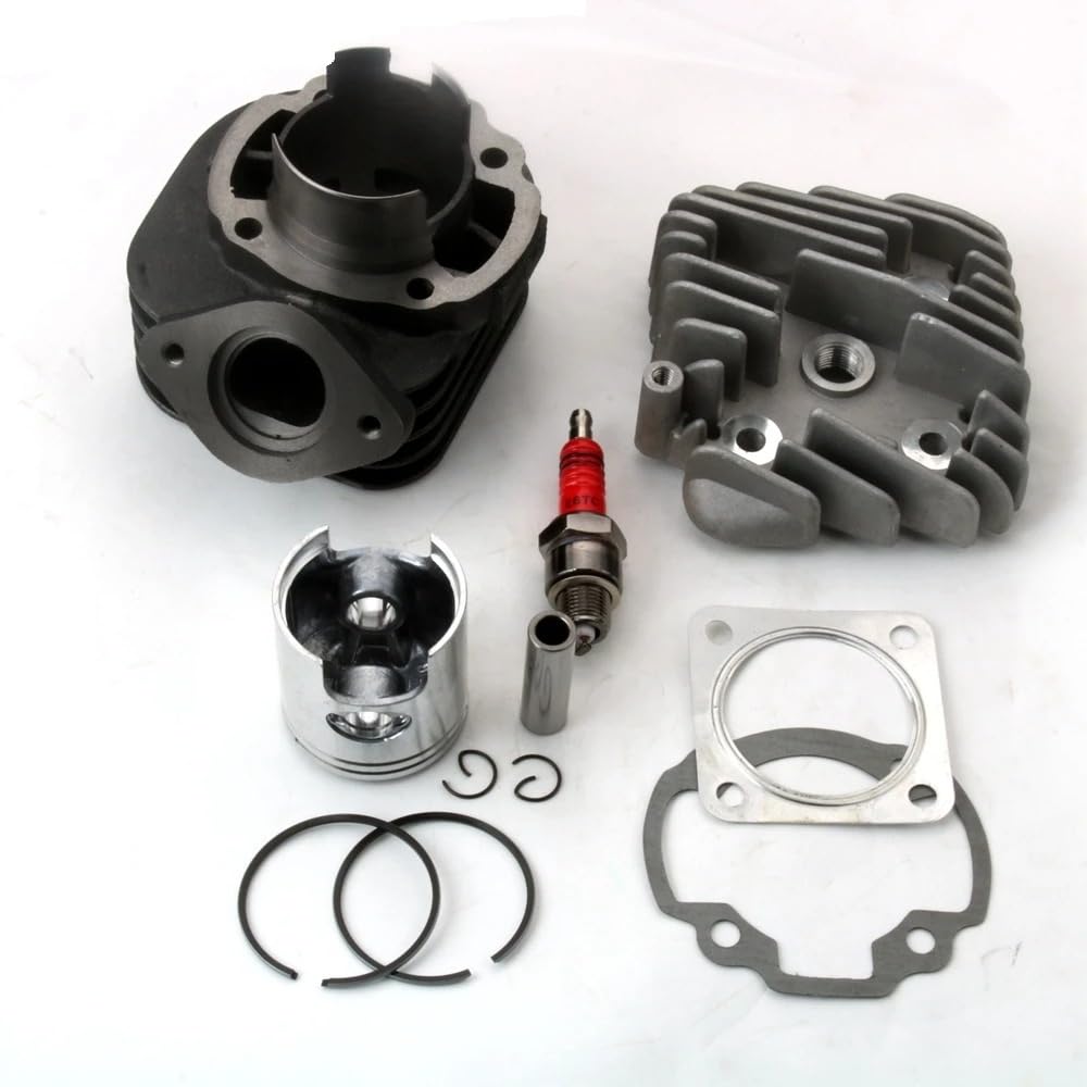 Kit Pistone Cilindro Parti Del Motore A 2 Tempi Da 47 Mm Kit Cilindro Per Scooter 70cc Big Bore E Testa Per Dio Per AF34 Per AF35 Per ZX50