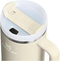 Vista 358 de STANLEY Quencher H2.0 Vaso Térmico con asa y pajilla, 64 onzas, tapa Flowstate de 3 posiciones, gran capacidad para viajes y deportes, vaso de acero