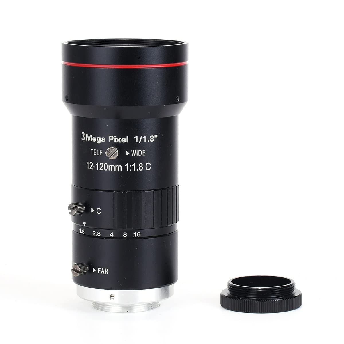 Akcesoria do mikroskopów laboratoryjnych 12-120 mm 1/1.8 podręcznik zoom obiektyw ostrości 3mp cs. Mount 1: 1.8 CCTV. Soczewka szeroka