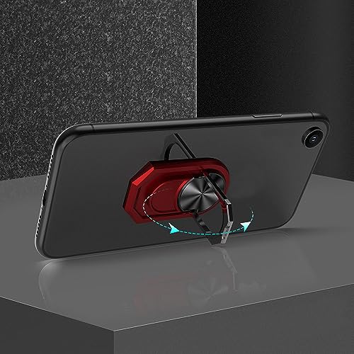 Ranyi for RAZ Memory Cell Phone 2025/2024 Case with Screen Protector, Slim Thin TPU & 360 Rotating Ring Holder Kickstand Silicone Rubber Case Cover for RAZ Memory Cell Phone (2024/2025 6.5\"), Pink