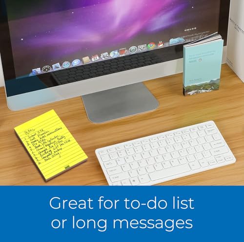 Image of SOLO Memo Ruled Blocks Pack of 2, 100 Tear-Off Sheets in 5 Different Color with 80 GSM, Fountain Pen Friendly Lined Pages for School & College Project, Assignment & Practical (Portrait, 105 x 148 mm)