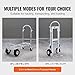 VEVOR Aluminum Folding Hand Truck, 2 in 1 Design 1000 lbs Capacity, Heavy Duty Industrial Collapsible cart, Dolly Cart with Rubber Wheels for Transport and Moving in Warehouse, Supermarket, Garden