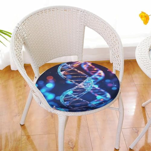 Coussin de chaise rond solide DNA Genetic Helix super confortable - 7