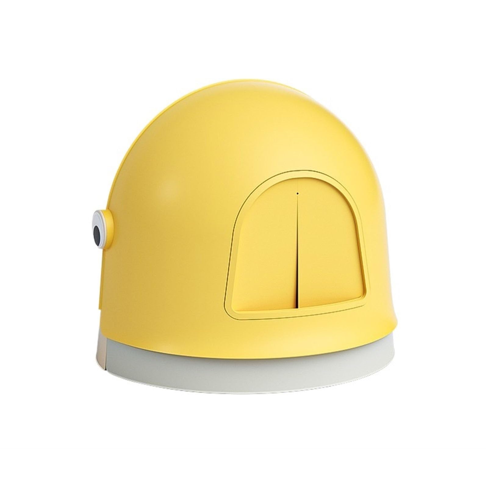 SDGBCXD cat litter tray, Cat Litter Tray, Extra Large Box with Lid, Anti-Splash Closed Hooded Kitten(Yellow One Size,Yellow)