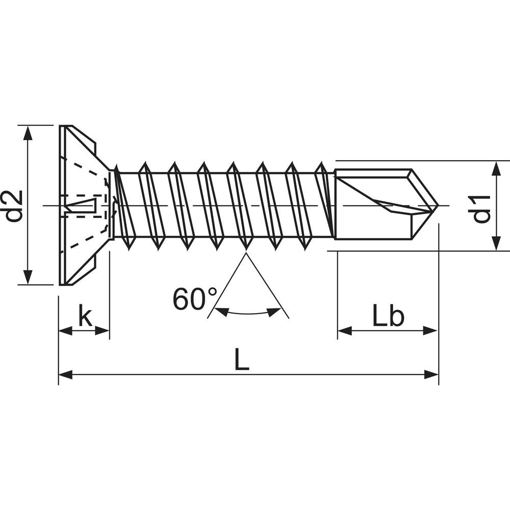 SPAX -FEX A SPAX-FEX A Window Drilling Screw 4.0 x 30 mm, silver, 3,9x25 mm - Image 2