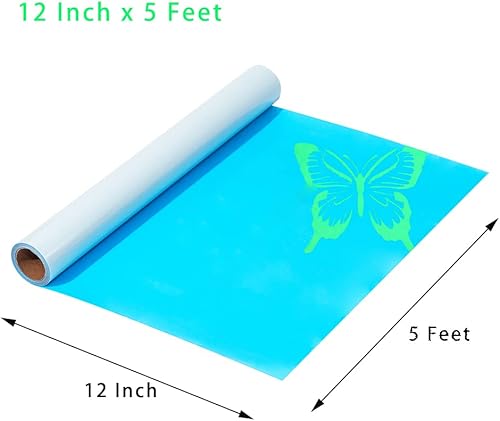 Miniatura 2 de Paquete de rollos de vinilo reflectante de transferencia de calor que brilla en la oscuridad, paquete de rollos de vinilo HTV de 12 pulgadas x 5