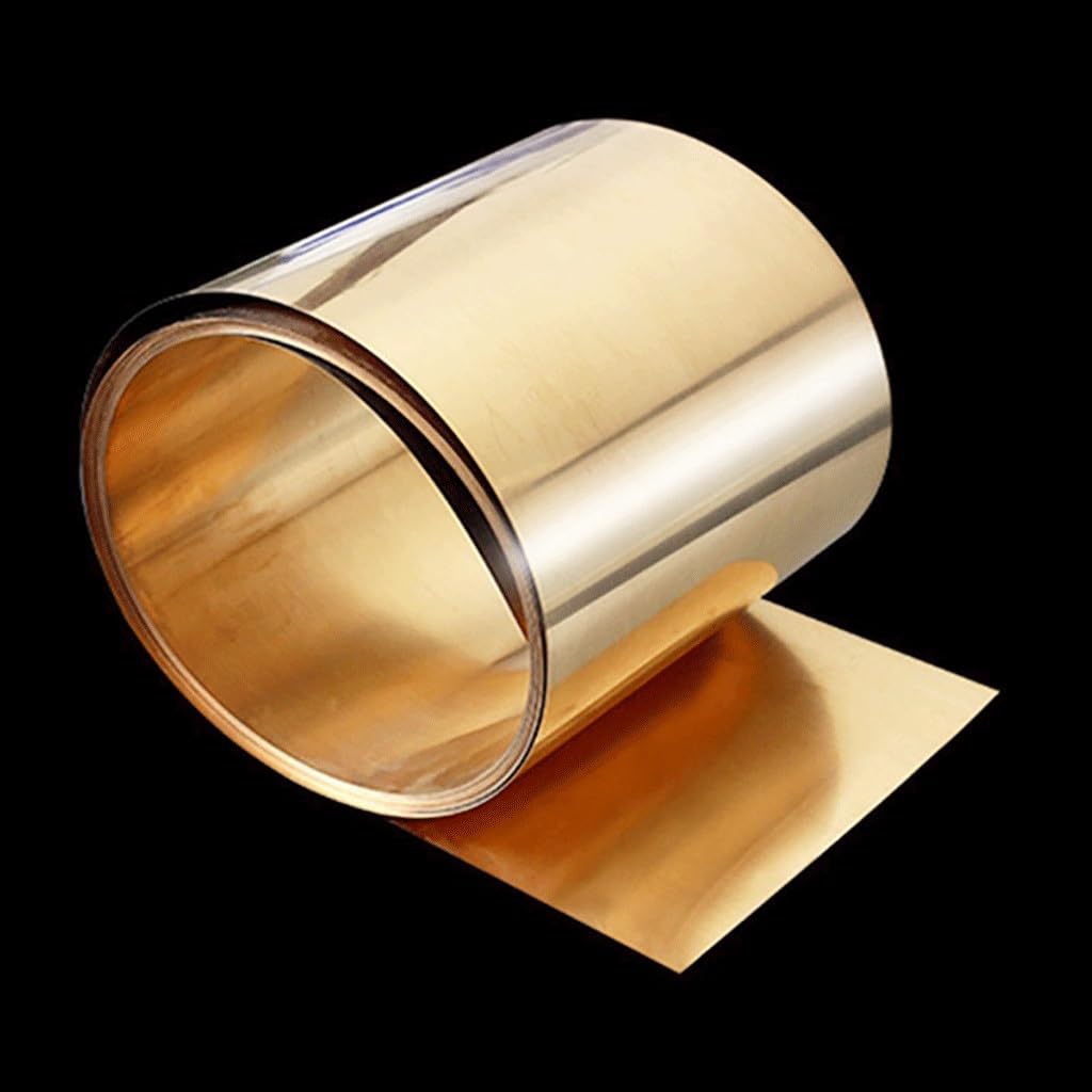 reine Kupfermetallfolie, Kupferblechrolle C17200 0,08-1,2 x 200 mm, DIY, Basteln, Industrie(0.8x200x200mm)