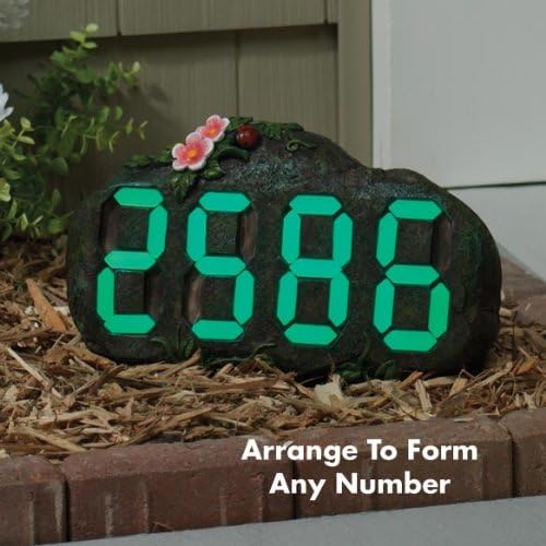 Glow in the Dark House Address Number Rock