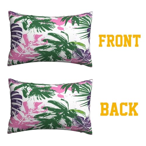 Coussin canape decoration 40x70 cm housse impermeable rose - 6