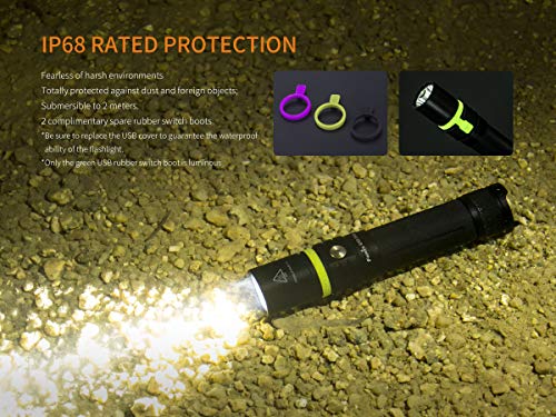 Fenix Flashlights, Uc Series Led Flashlight, Model 30, 2017 Edition, Rechargeable, 1000 Lumen, Black #TOP7