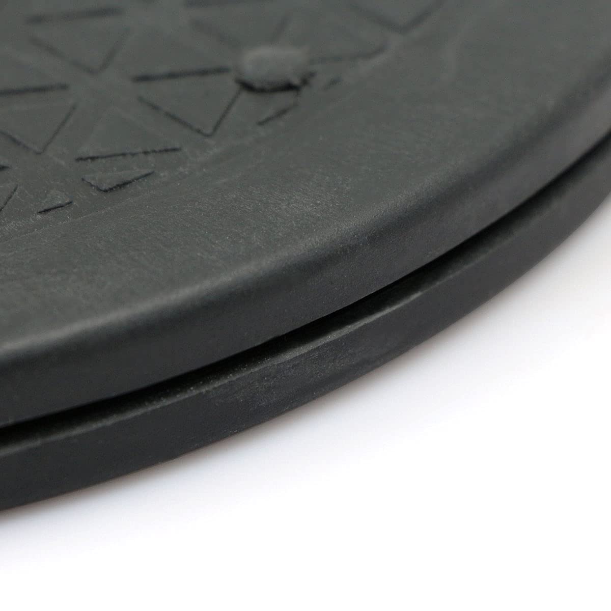 Piattaforma Roteante Supporto girevole manuale di 360 °Multiuso Giradischi con Cuscinetti Sfera in Acciaio, Superficie con Motivo a Rombi per grande schermo TV/Monitor/Piante Bonsai