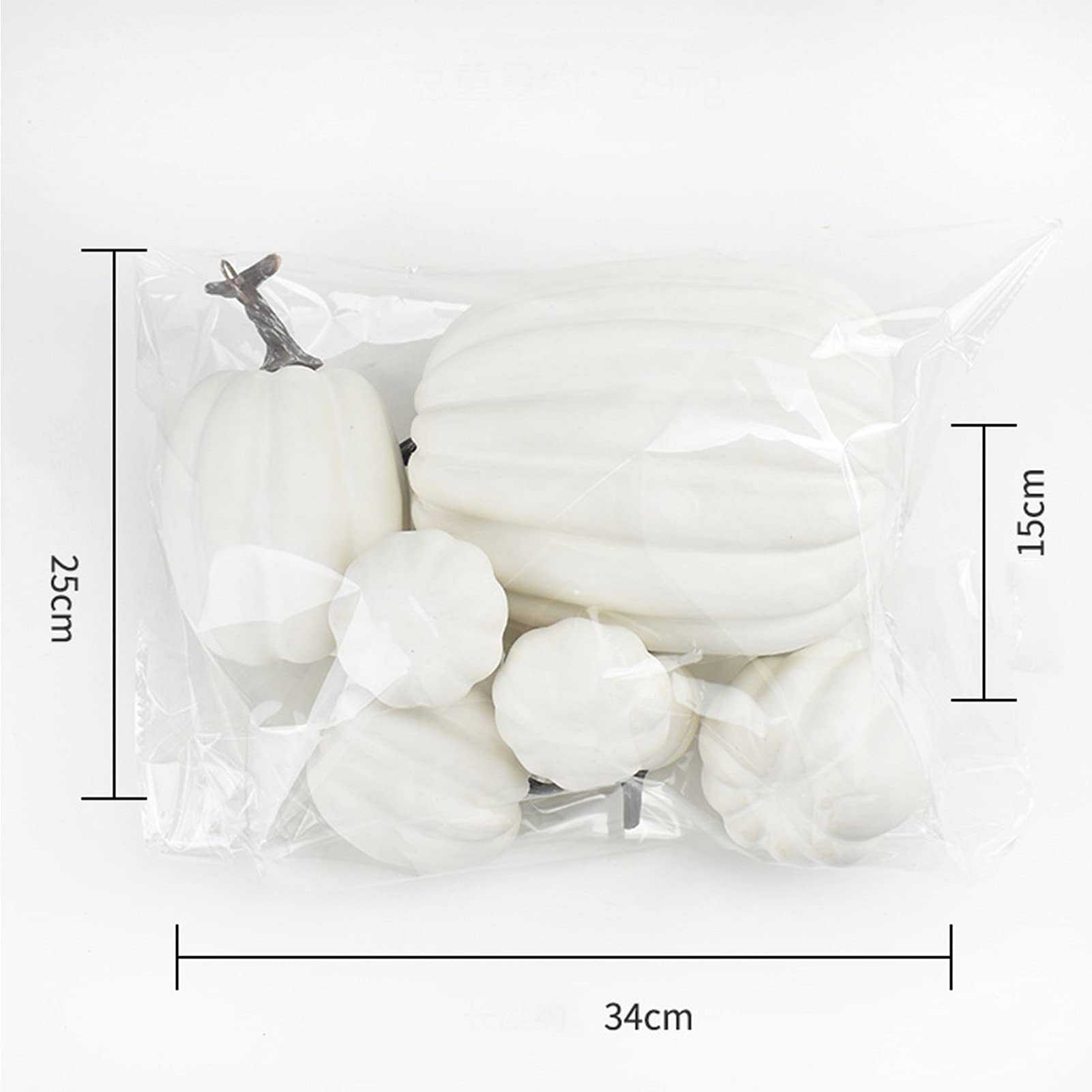 Peluche Zucca Artificiale Realistica – Decoro In Tessuto Di Seta Per Autunno E Halloween, Morbido E Colore Brillante (9x9x7 Cm)