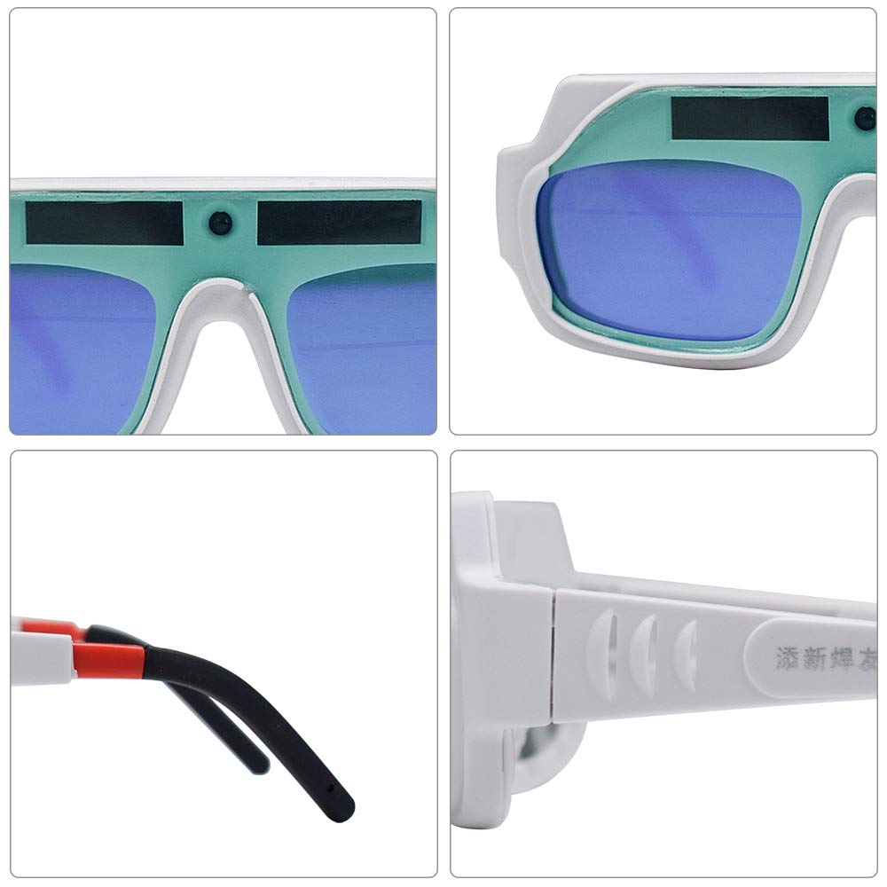 Gafas de soldadura, gafas de soldadura de oscurecimiento automático, gafas de seguridad Gafas de sol de protección contra el deslumbramiento de soldadura, gafas de soldador de gafas, gafas de ojos
