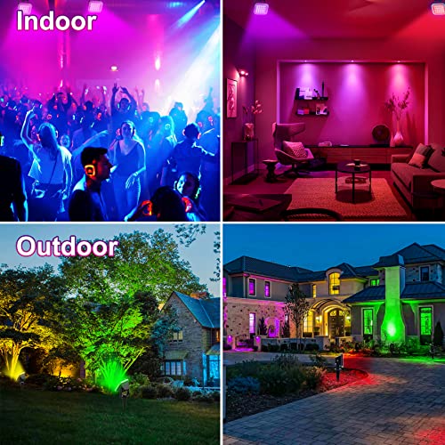 Spot LED extérieur couleur contrôlable par APP et télécommande 12V - 7