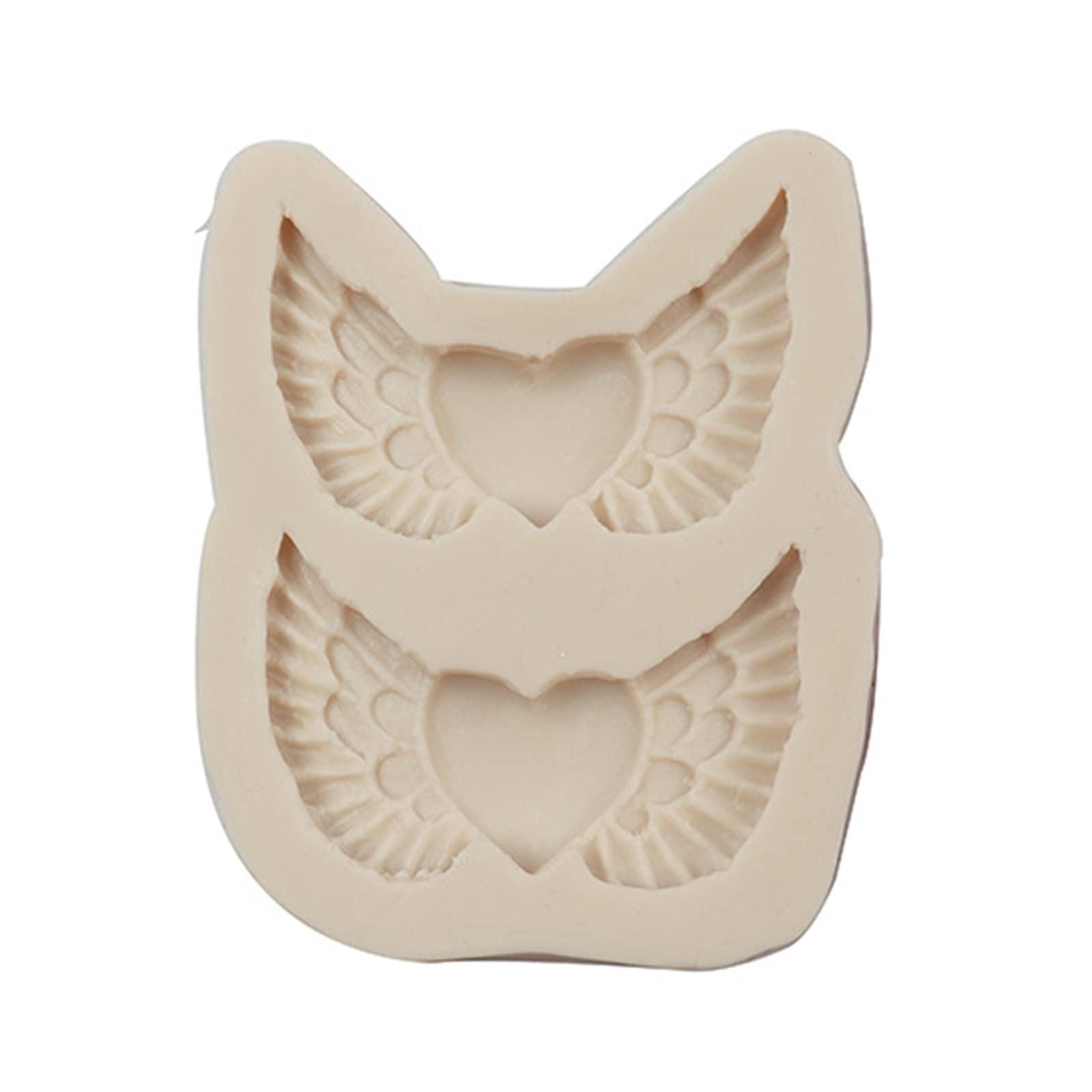 CRFFZ Cartoon Heart Wing Silicone Mold Cake Pastry Decor Baking for Making Chocolate Fondant Cupcake Molds Nonstick Dessert for Baking Silicone Tools