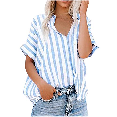 Short Sleeve Button Up Shirts for Women's Chiffon Blouse Crochet Lace Insert Swiss Dot Boho Shirts Flowy Tunic Tops