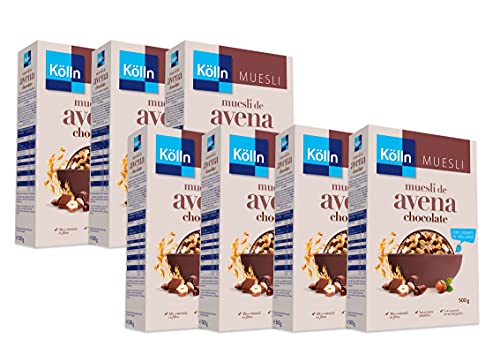 Kölln - Muesli De Avena Con Chocolate Y Avellanas, Cereales Integrales Con Chocolate, Copos Finos,...