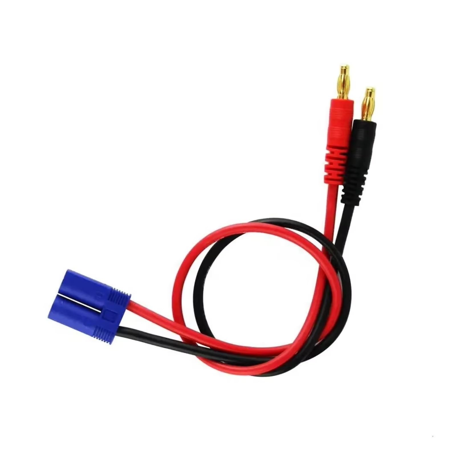Accesorios Coche RC EC5 4Mm 12awg 300Mm Cable De Carga con Conector Banana Chapado En Oro Y Cable De Silicona para Baterías Lipo De Coches RC Repuestos Y Mejoras