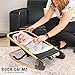 Dream on Me Rock with me 2-in-1 Rocker and Stationary Seat | Compact Portable Infant Rocker with Removable Toys Bar & Hanging Toys in Black & Grey