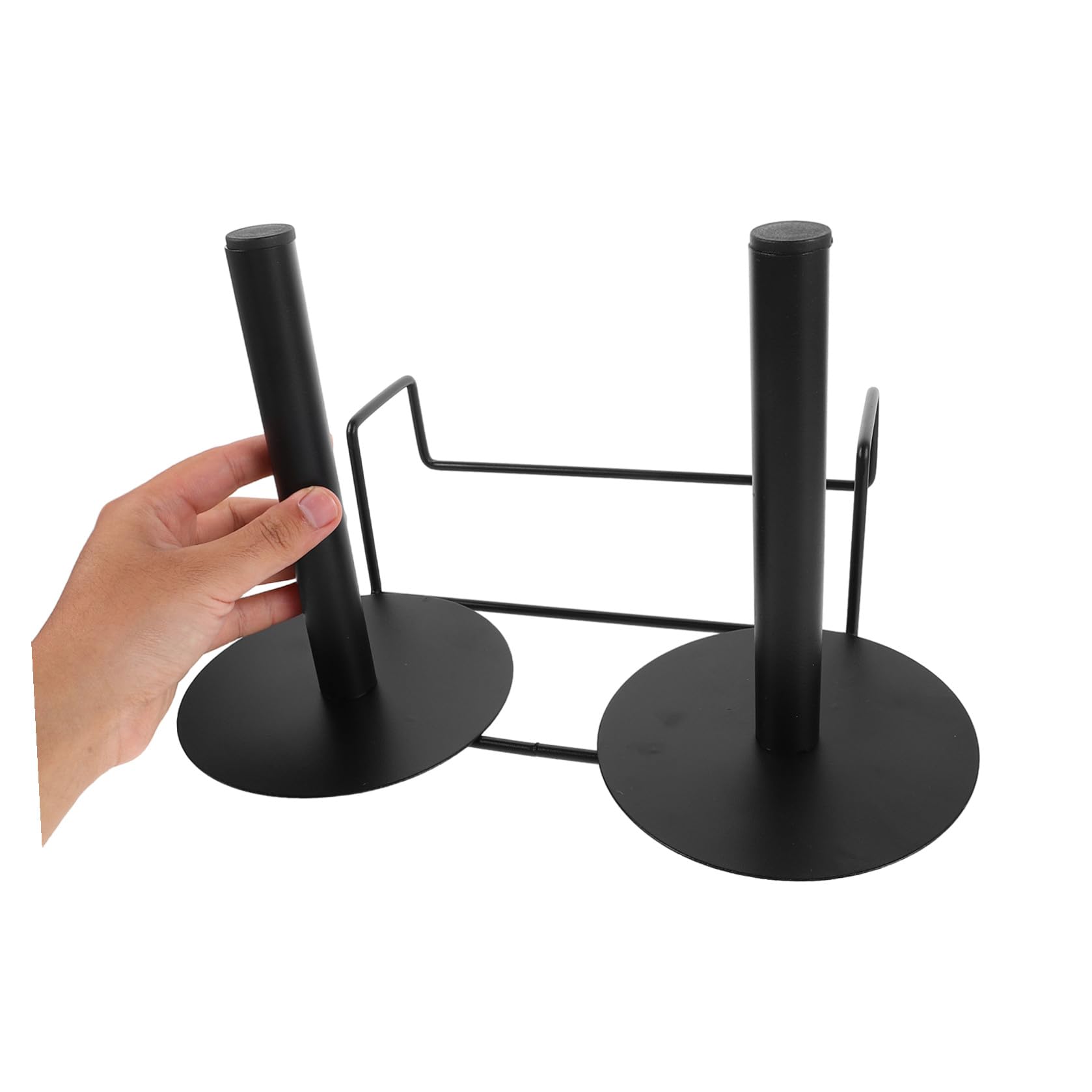 Organizador para Bolsas de Plástico Doble Cabezal de Acero Inoxidable, Soporte Colgante Adaptable para Supermercados y Comercios Montaje Sencillo