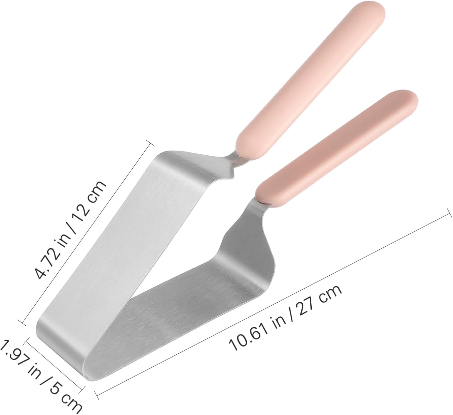 Cabilock 2pcs Stainless Steel Cake Slicer Divider Tool for Equal Portions