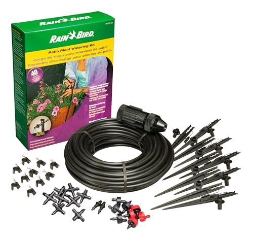 Rain Bird PATIOKIT Drip Irrigation Patio Watering Kit Connects to Faucet 1/4 Drip Tubing