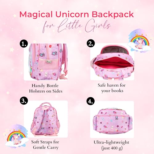 Image of Disney Kids School Bag /Cartoon Printed Causal Daypack /Lightweight Spacious Waterproof Tuition Bag /Backpack for Children /Girls Lightweight, Spacious, Waterproof -12 /15 /17 inches