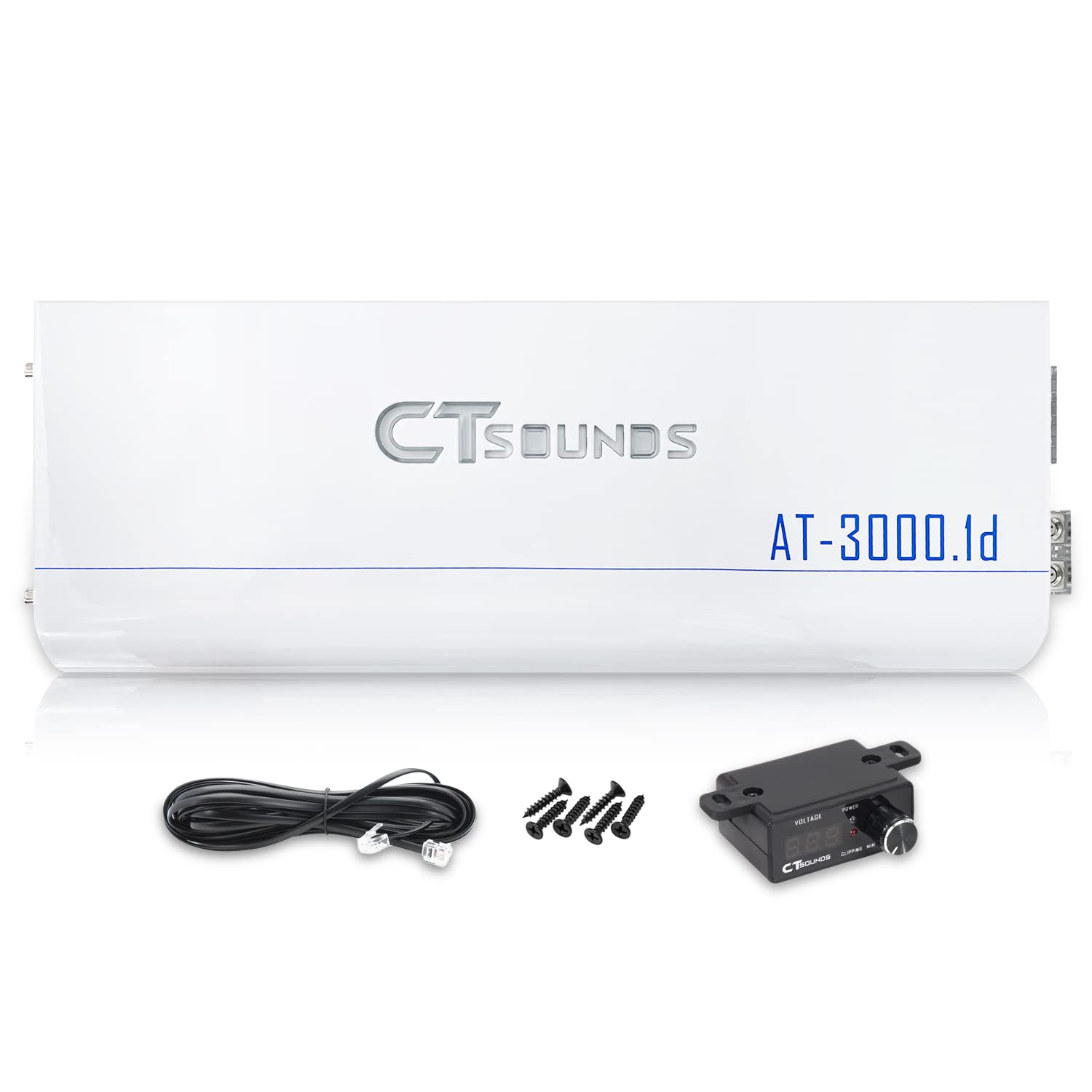 CT Sounds ATv2-3000.1d 3500 Watt Strappable Class D Car Monoblock Amplifier