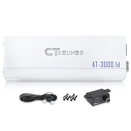 CT Sounds ATv2-3000.1d Amplificador monobloque de coche de clase D con correa de 3500 vatios
