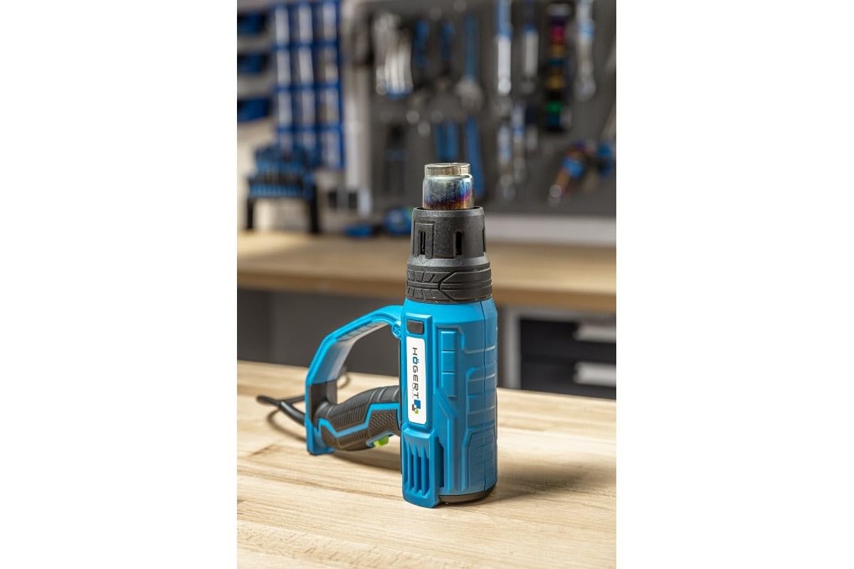 Pistola de calor 2000W eliminación de revestimientos antiguos pantalla LCD Högert Technik HT2C552